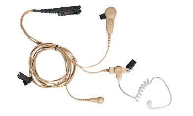 Ohrhörer mit PTT Taste und Kragenmikrofon (3Wire
